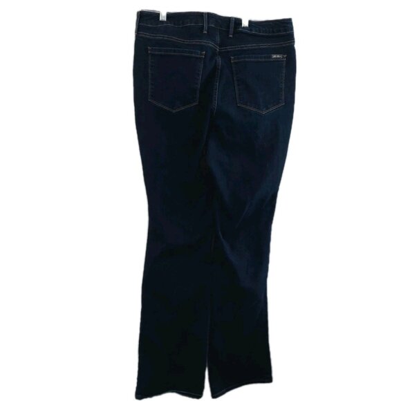 Eddie Bauer Jeans Womens T 16 Curvy Bootcut Denim Dark Wash - Picture 1 of 16